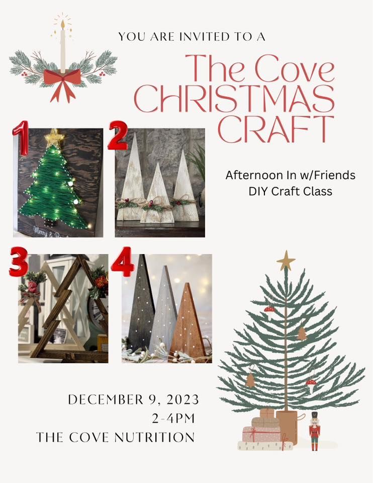 The Cove Christmas Craft, The Cove Nutrition, Bondurant, December 9