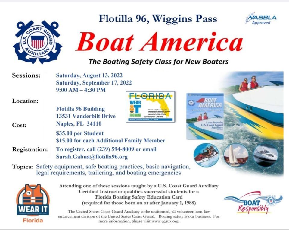 USCG Auxiliary Boat America Class, US Coast Guard Auxiliary Flotilla 96