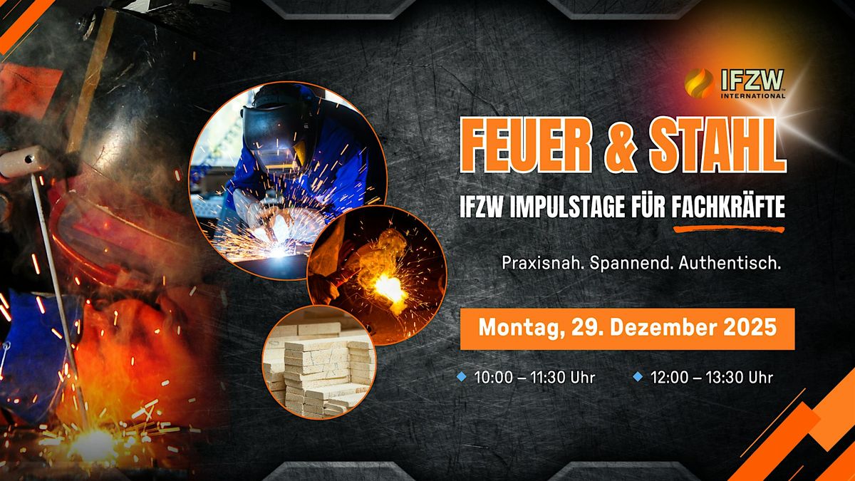 Feuer & Stahl – IFZW Impulstage für Fachkräfte, 29 December | Event in Zwickau | AllEvents
