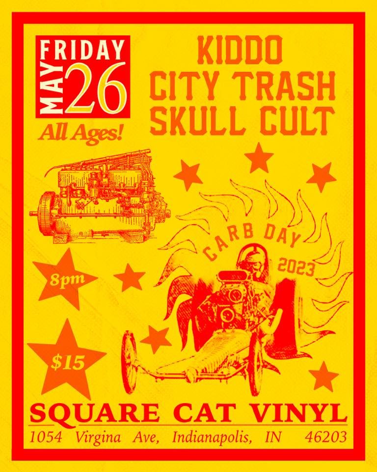 City Trash, Kiddo and Skull Cult at Square Cat Vinyl, Square Cat Vinyl