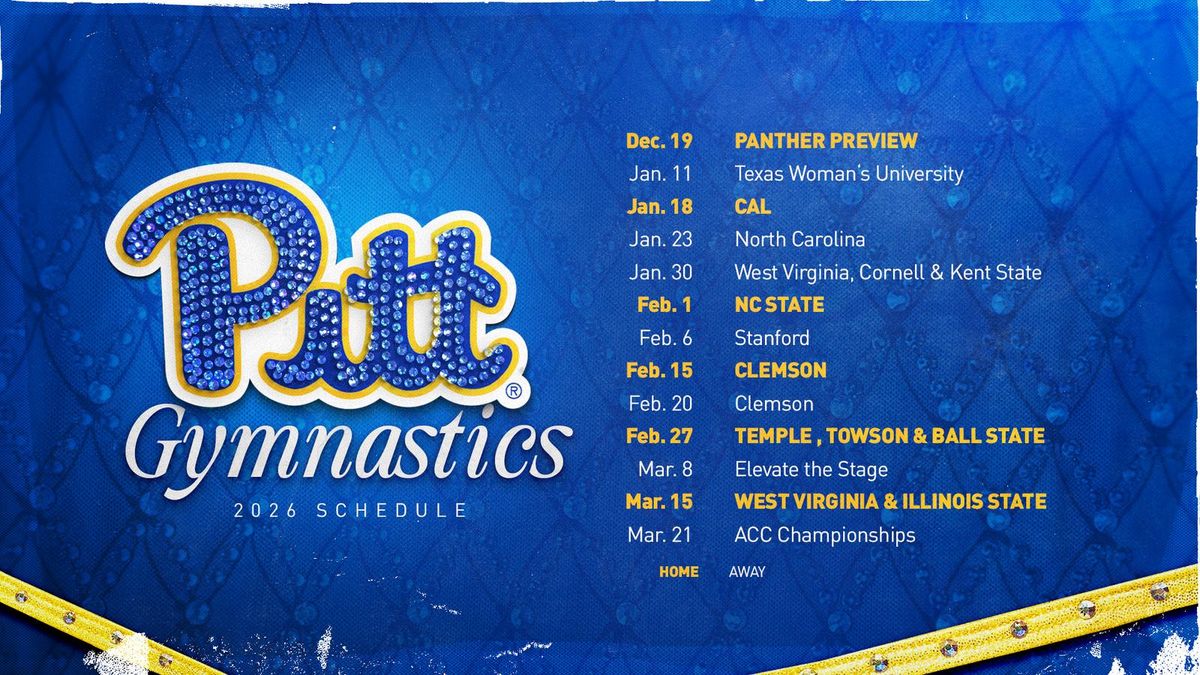Temple / Towson / Ball State at Pittsburgh Panthers Womens Gymnastics, 28 February | Event in Pittsburgh | AllEvents