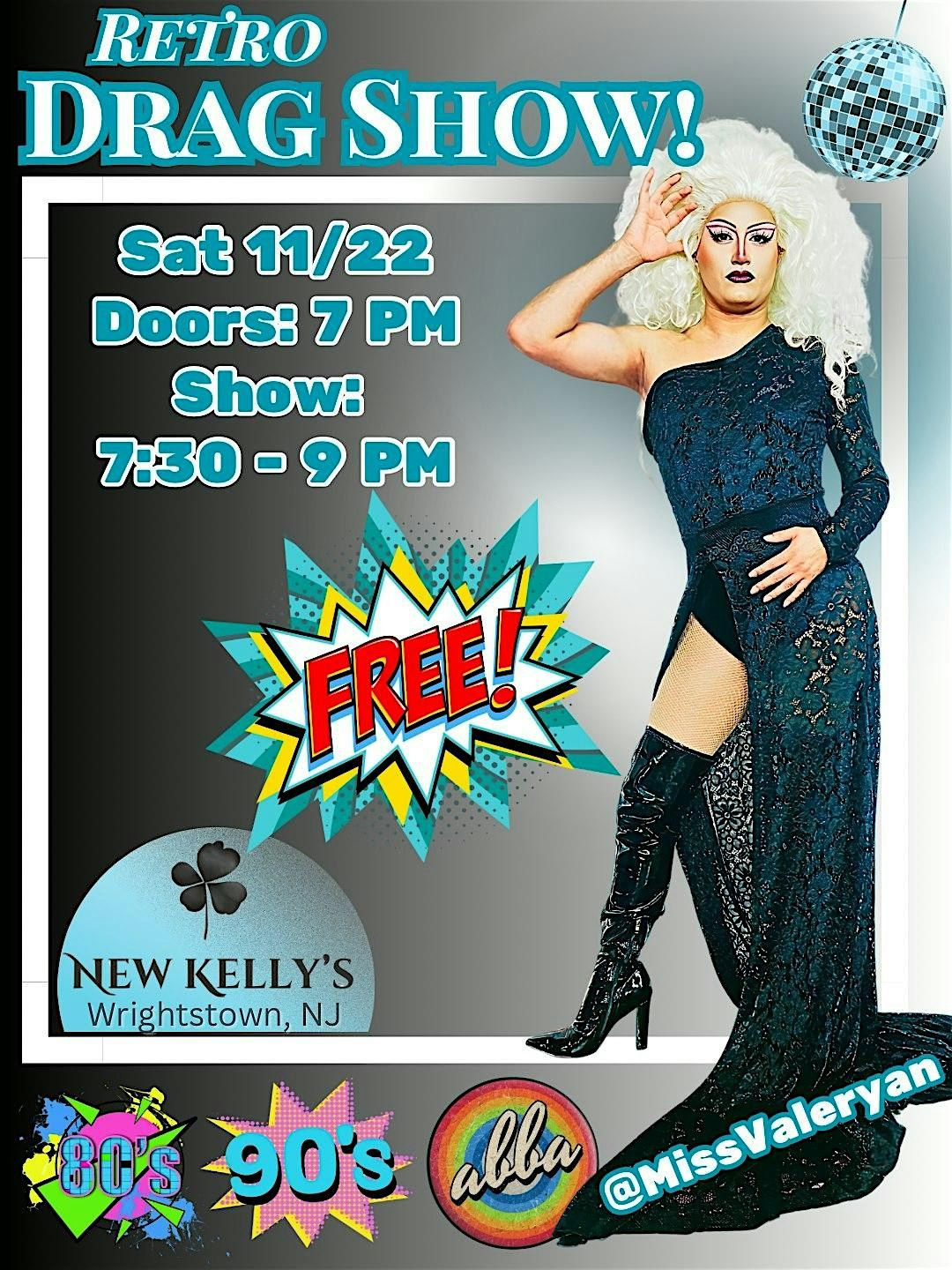 Wrightstown, NJ - Retro Drag Show - New Kelly’s Bar | Event in Wrightstown | AllEvents