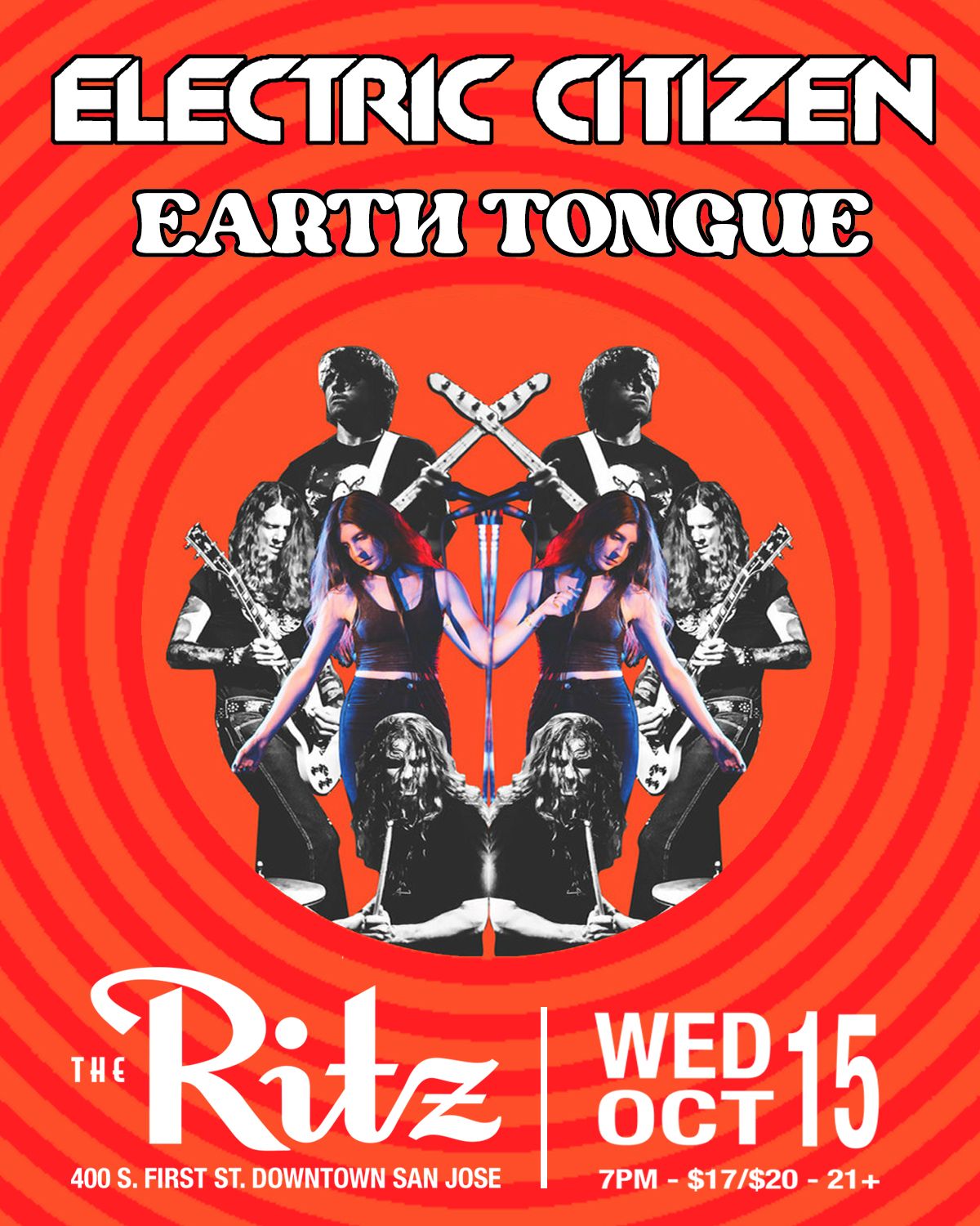 Electric Citizen at The Ritz - San Jose, 15 October | Event in San Jose | AllEvents
