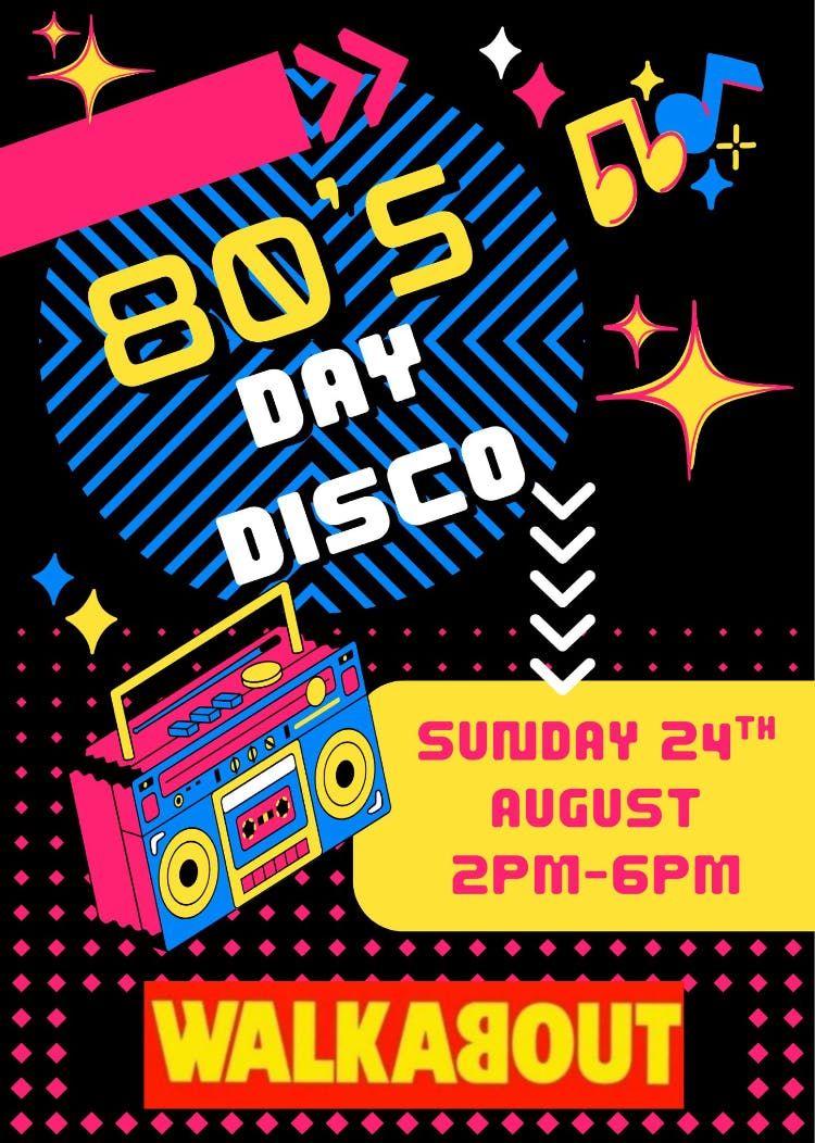 80’s DAY DISCO, 24 August | Event in Bristol | AllEvents