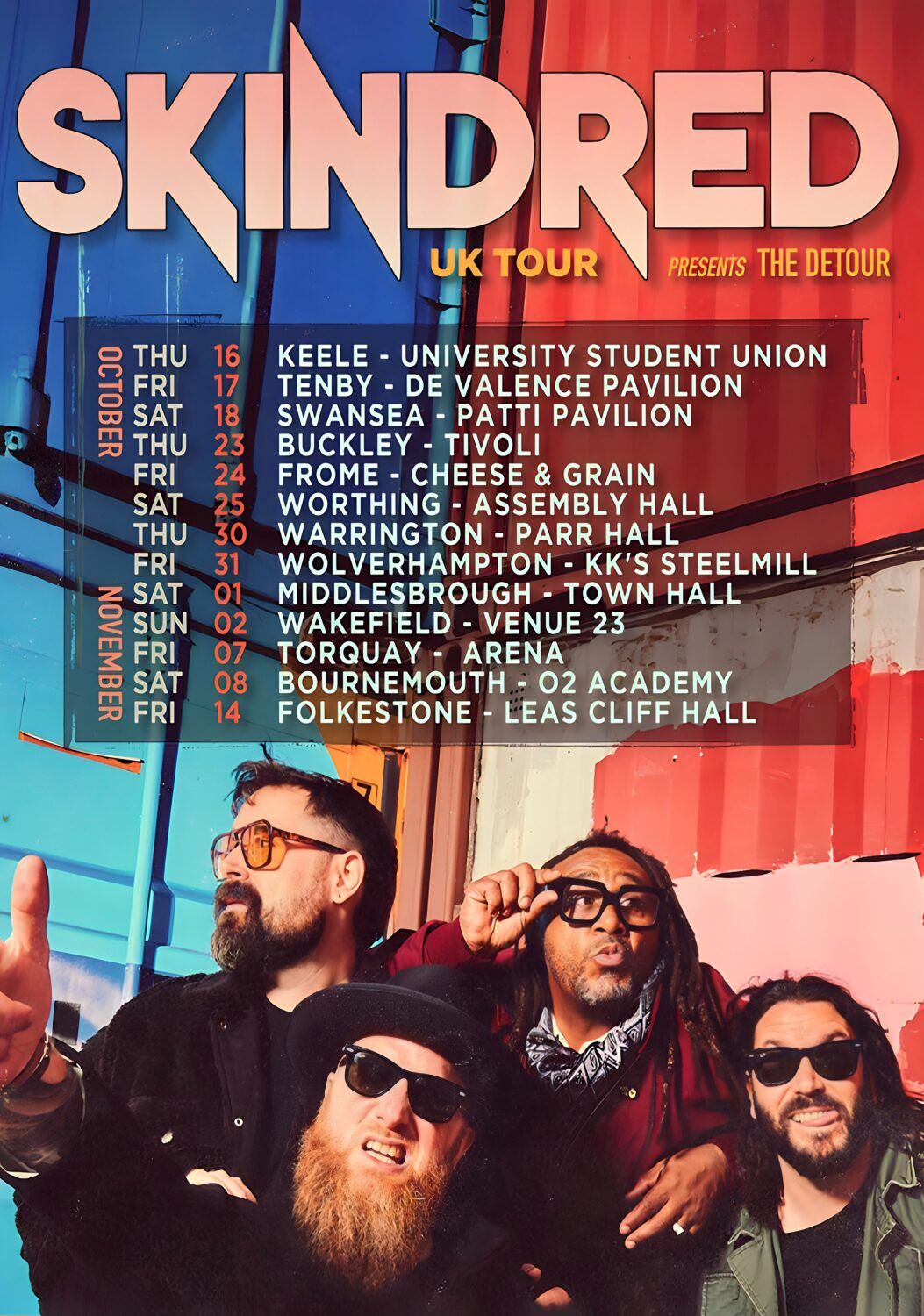 Skindred Folkestone Tickets, 14 November | Event in Folkestone | AllEvents