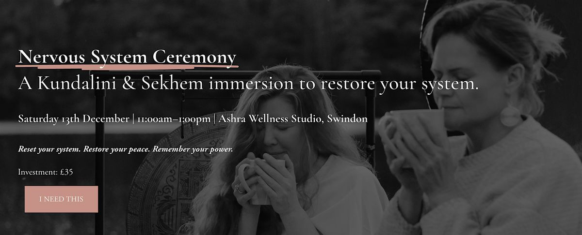 Nervous System Ceremony, 13 December | Event in Swindon | AllEvents