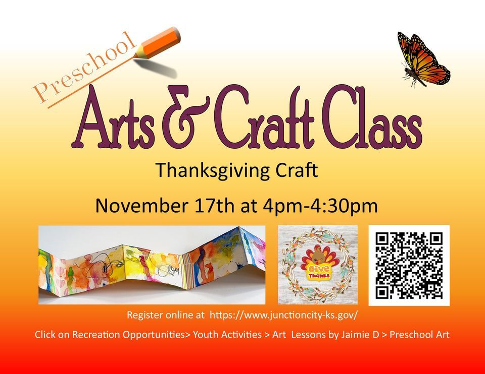 Preschool Art Class, 12th Street Community Center (Junction City, KS