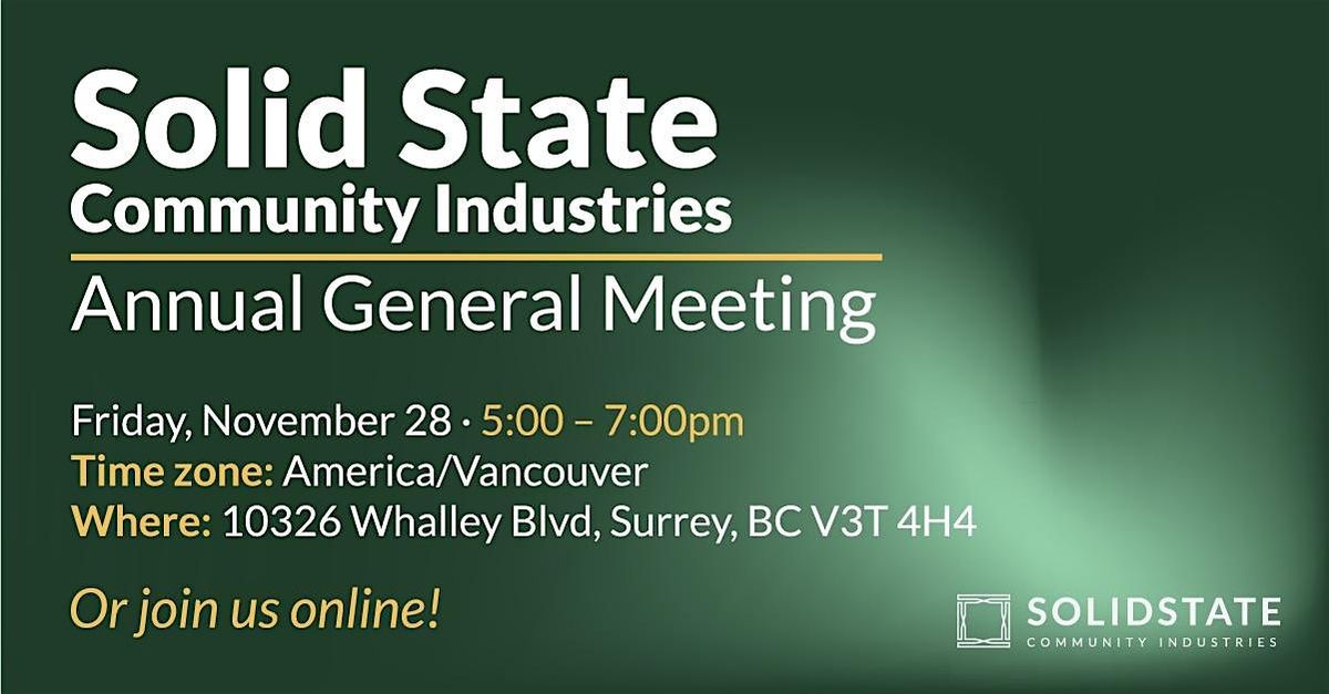 Solid State Annual General Meeting 2025 | Event in Surrey | AllEvents