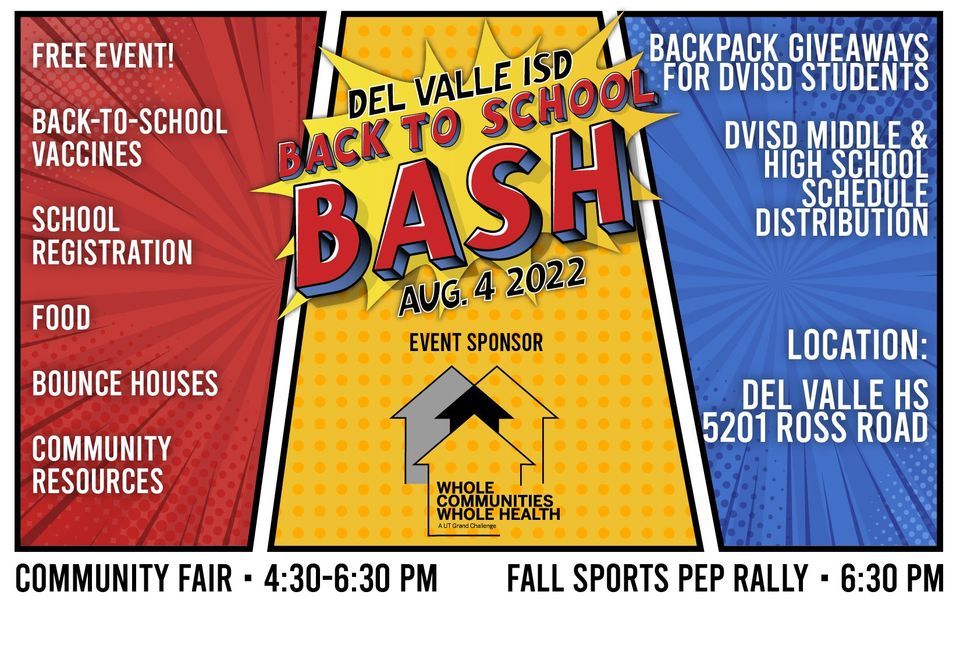 DVISD Back to School Bash & Fall Sports Pep Rally, Del Valle High