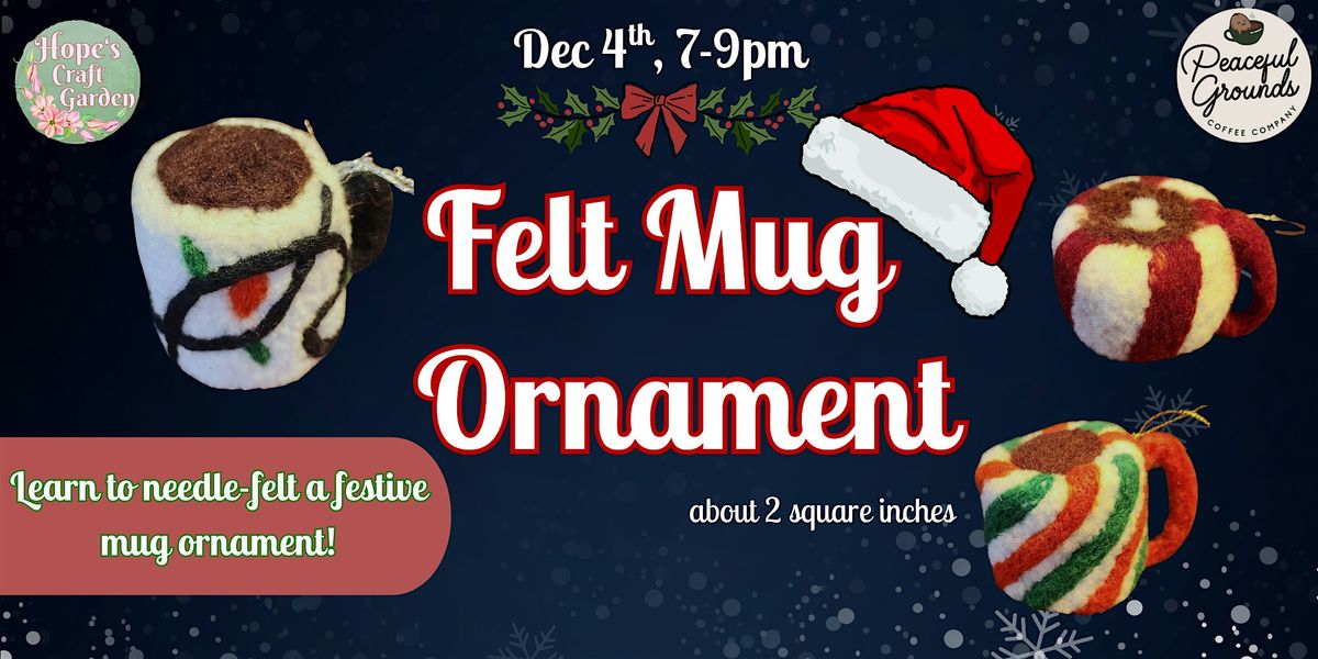 Felt Mug Ornament PJ Party, 4 December | Event in Manhattan | AllEvents