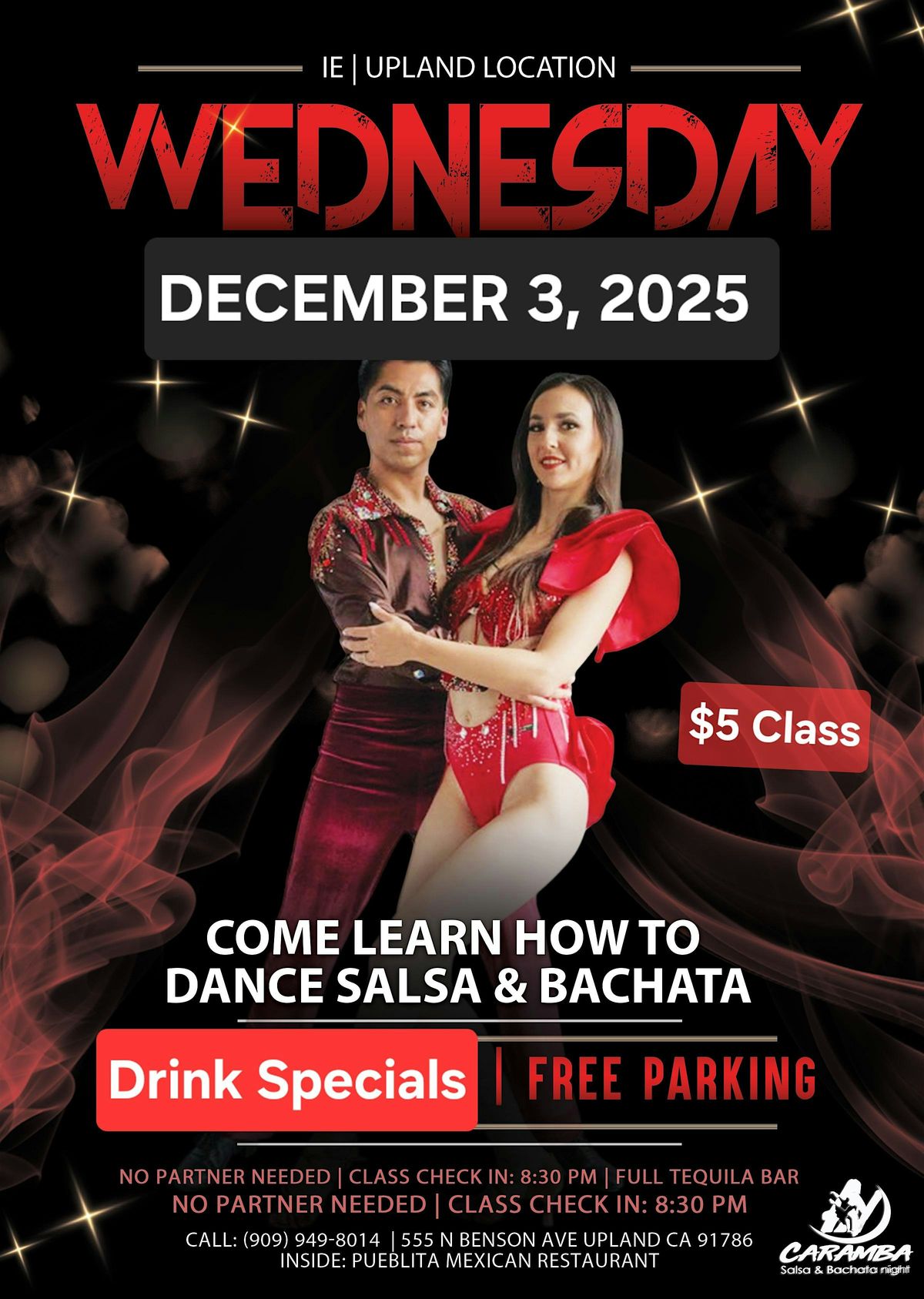 Salsa & Bachata Classes + Social | Event in Upland | AllEvents
