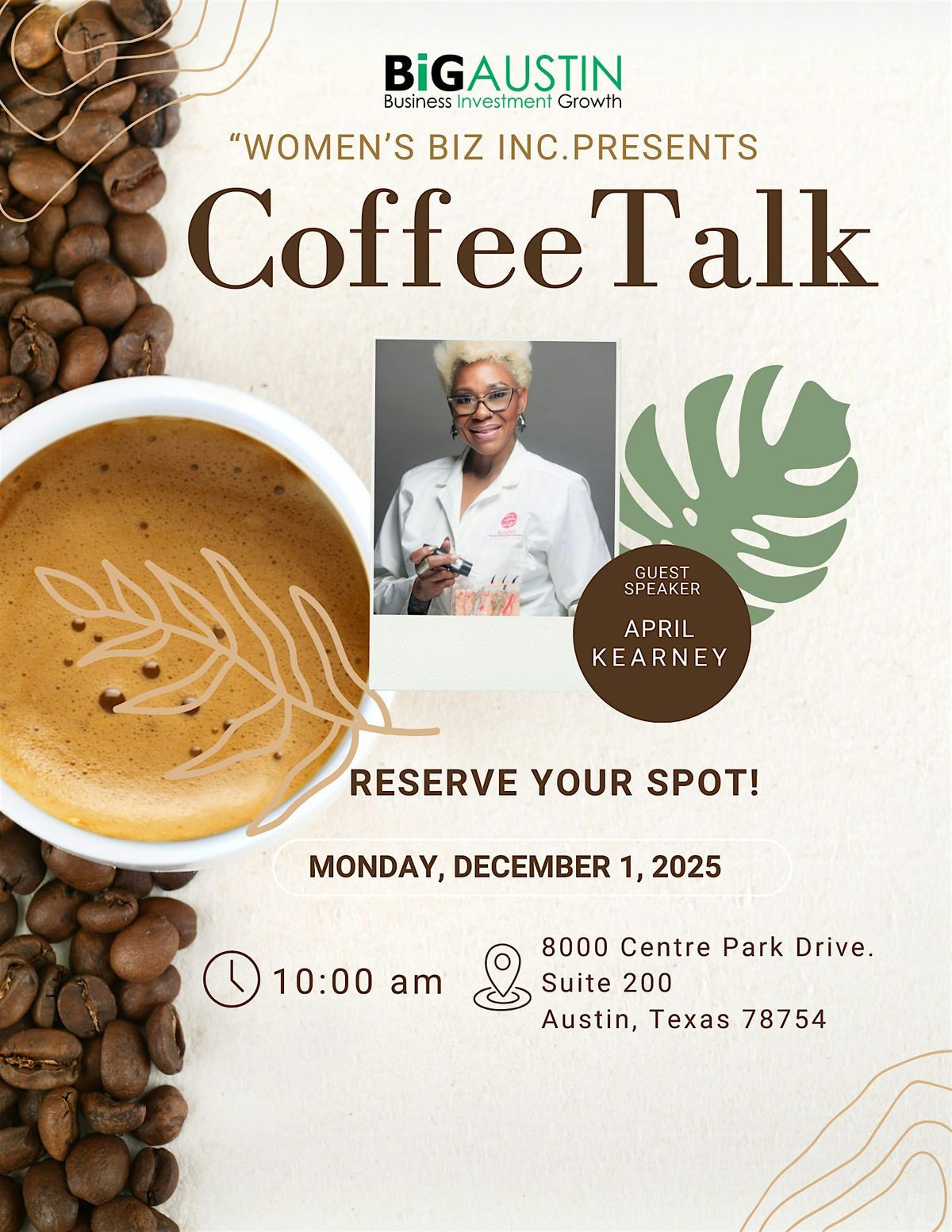 BiGAUSTIN presents: "Coffee Talk" with April Kearney, 1 December | Event in AUSTIN | AllEvents