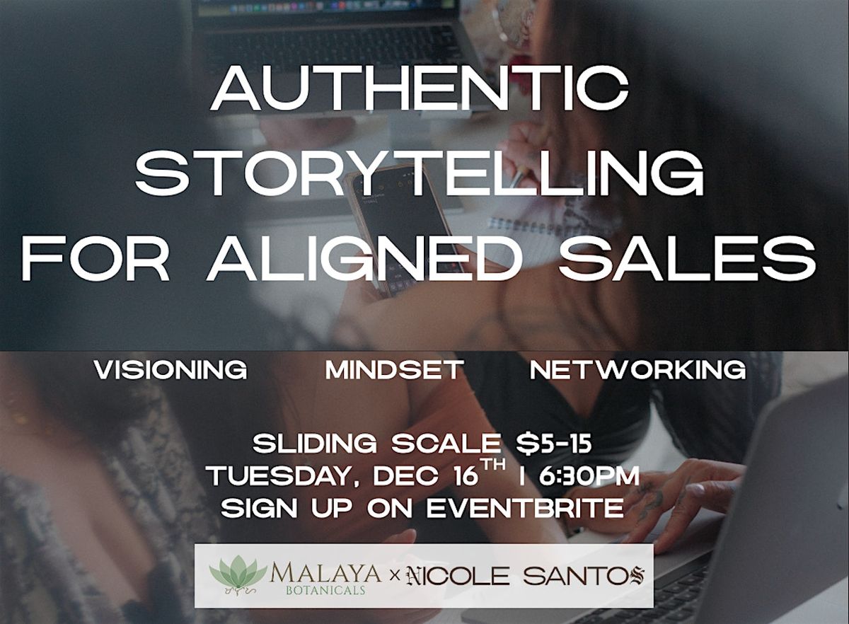 Authentic Storytelling For Aligned Sales, 16 December | Event in Alameda | AllEvents