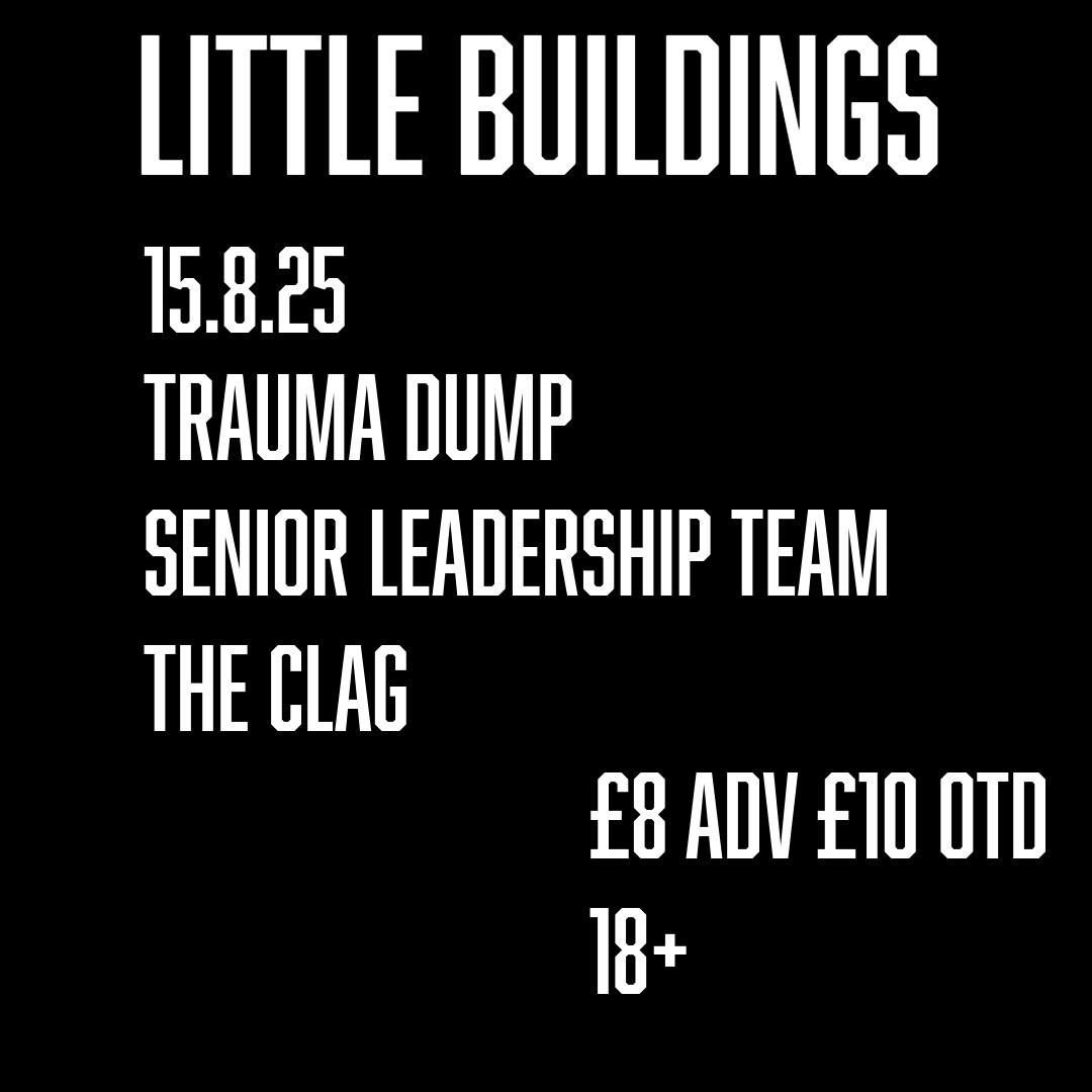 Trauma Dump//Senior Leadership Team//The Clag, 15 August | Event in Newcastle Upon Tyne | AllEvents