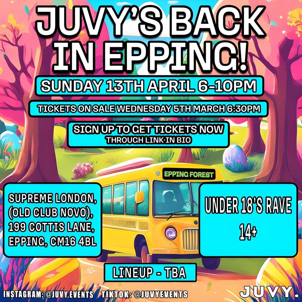 JUVY - Easter Tour 2025 - Epping, D Supreme, Epping, 13 April 2025 ...