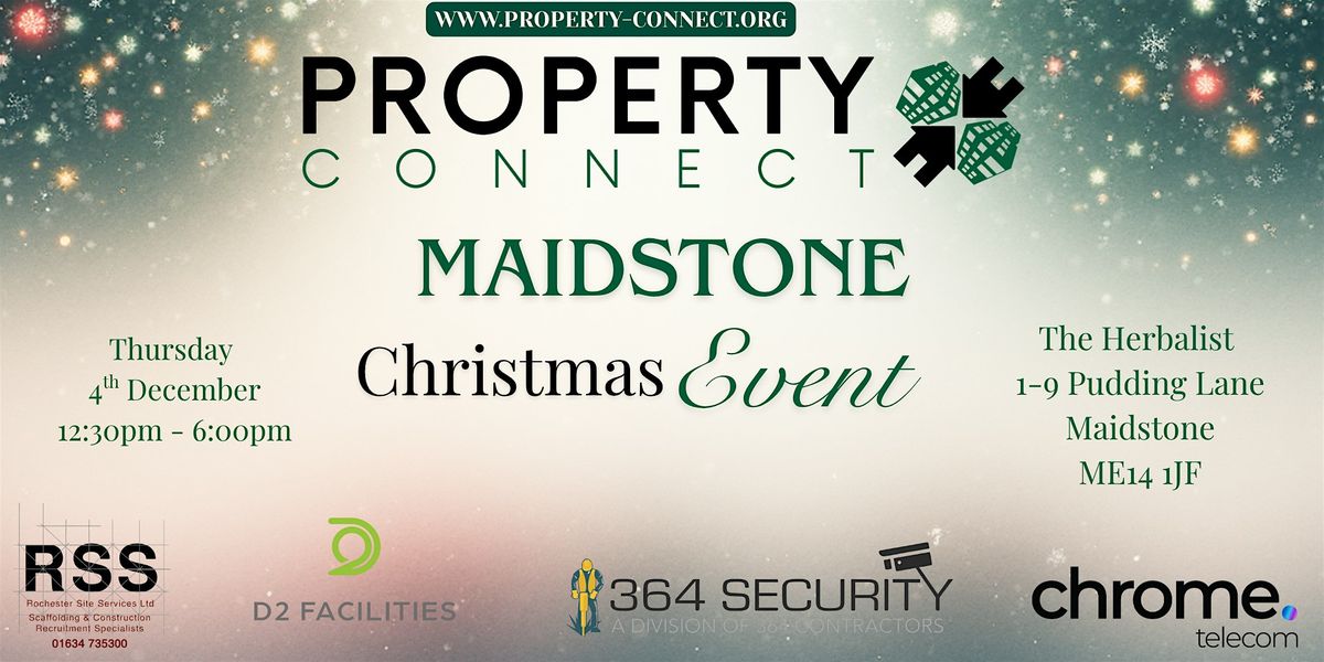 Property Connect Connect Maidstone Christmas Networking 4th December, 4 December | Event in Maidstone | AllEvents
