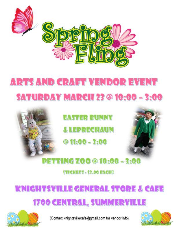 Spring Fling Arts & Craft Vendor Event, 1700 Central Ave, Summerville