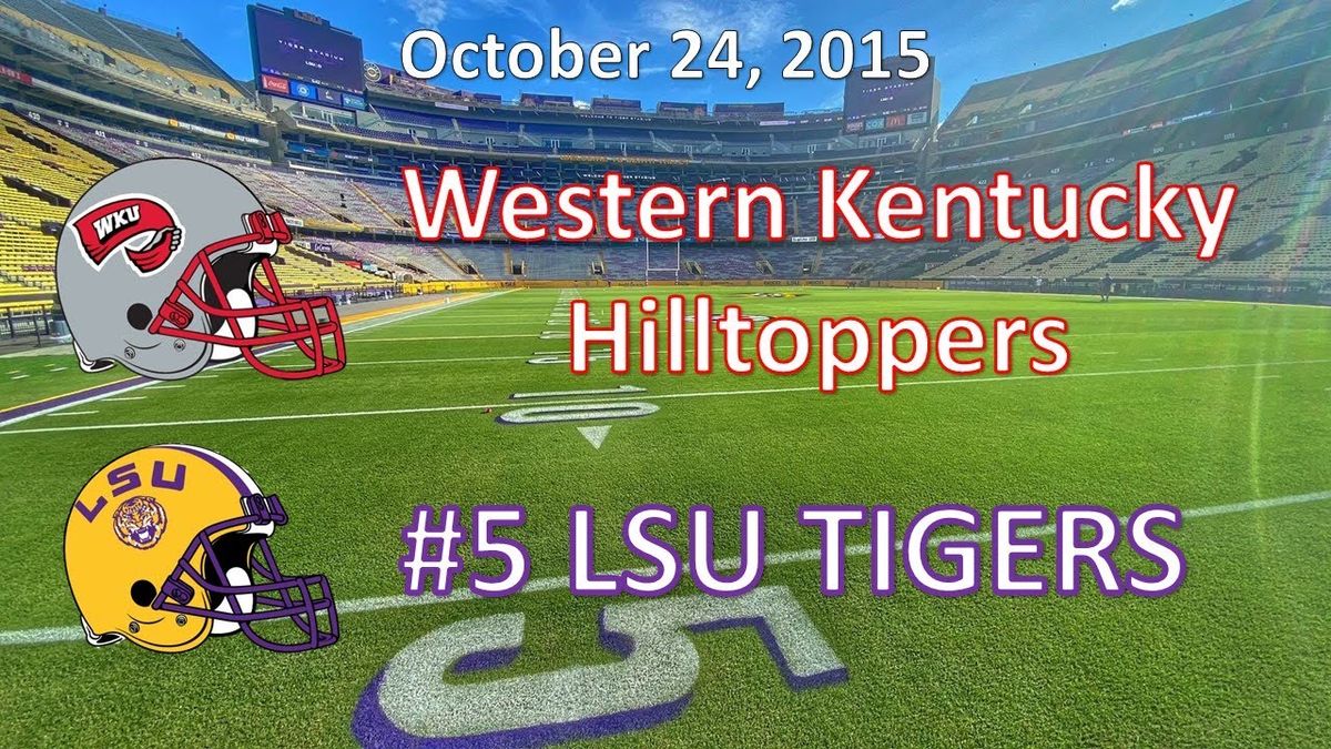 LSU Tigers vs. Western Kentucky Hilltoppers, 21 November | Event in Baton Rouge | AllEvents