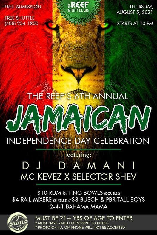 Jamaican Independence Day Celebration, The Reef, Lake Delton, August 5