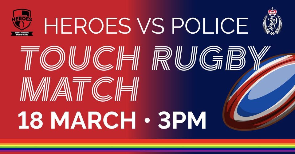 Heroes vs Police Touch Rugby match, 250 Westminster St, Mairehau, Christchurch 8013, New Zealand, March 18 2023 | AllEvents.in... 