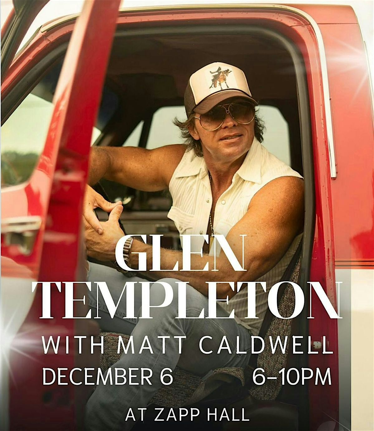 Glen Templeton w/Matt Caldwell @ Zapp Hall, 6 December | Event in Round Top | AllEvents