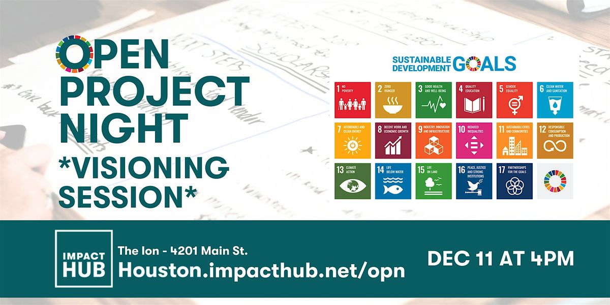 Open Project Night Houston: Visioning Session, 11 December | Event in Houston | AllEvents