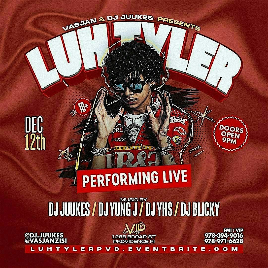 LUH TYLER LIVE IN PROVIDENCE, 12 December | Event in Providence | AllEvents