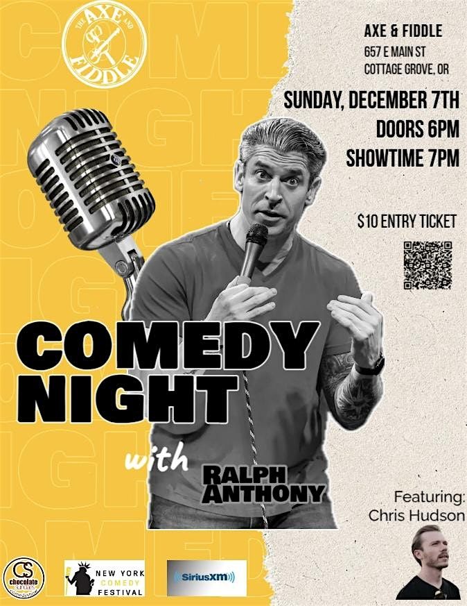 Ralph Anthony Headlines The Axe and Fiddle, 7 December | Event in Cottage Grove | AllEvents