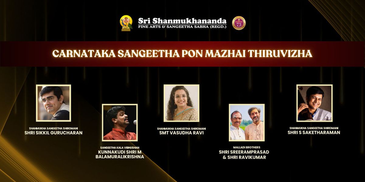Carnataka Sangeetha Pon Mazhai Thiruvizha - D2, 17 August | Event in Mumbai | AllEvents