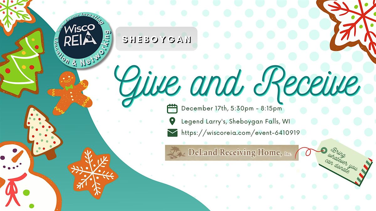 WiscoREIA Sheboygan: Christmas Party: Give & Receive, 17 December | Event in Sheboygan Falls | AllEvents