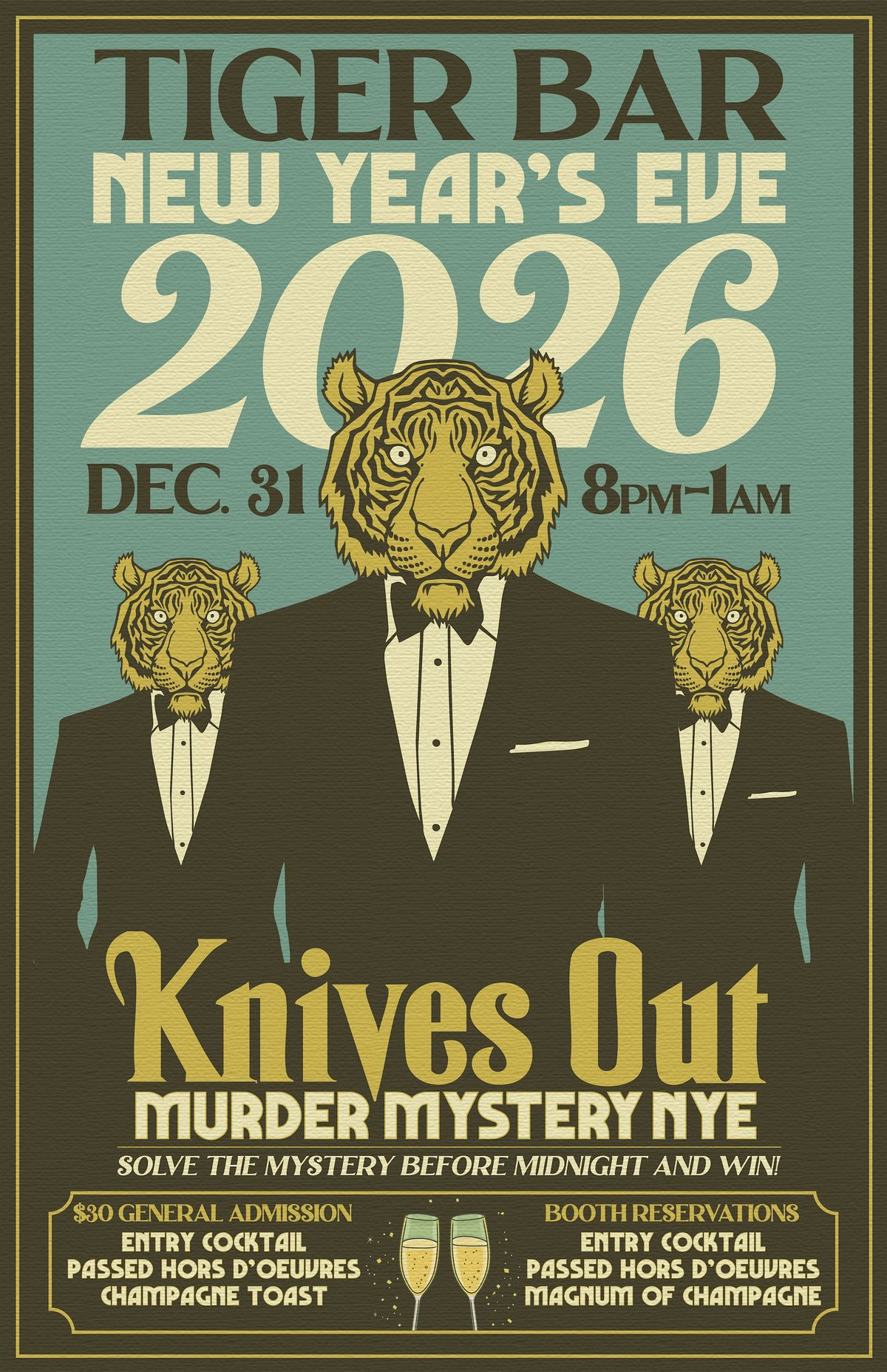 Tiger Bar NYE 26!, 31 December | Event in Nashville | AllEvents
