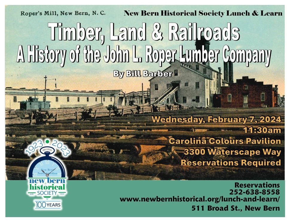 Lunch & Learn: Timber, Land & Railroads, a History of the Roper Lumber ...