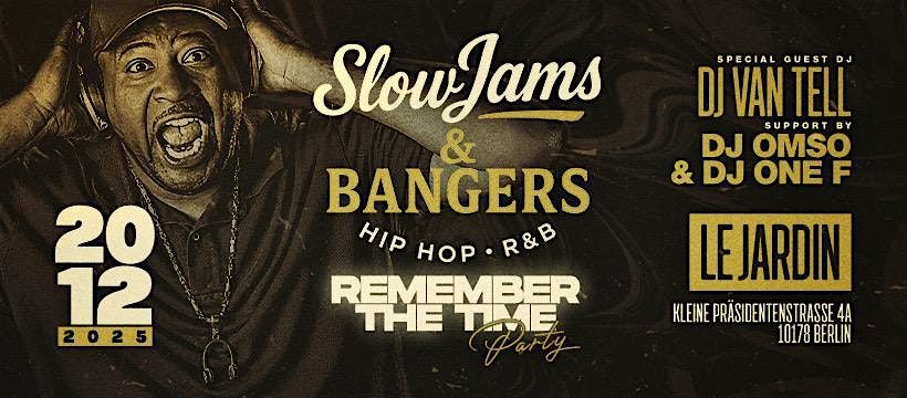 SlowJams & Bangers x Remember The Time - Vol.2, 20 December | Event in Berlin | AllEvents