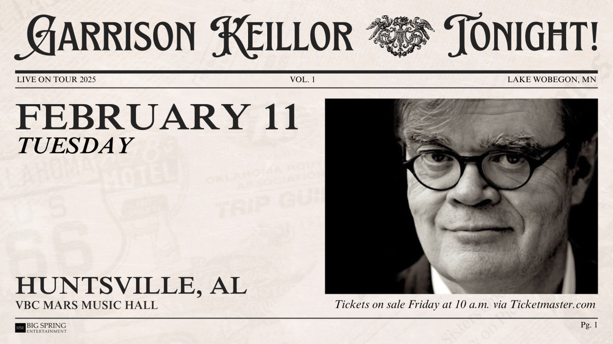 Garrison Keillor, 16 November | Event in Charlotte | AllEvents