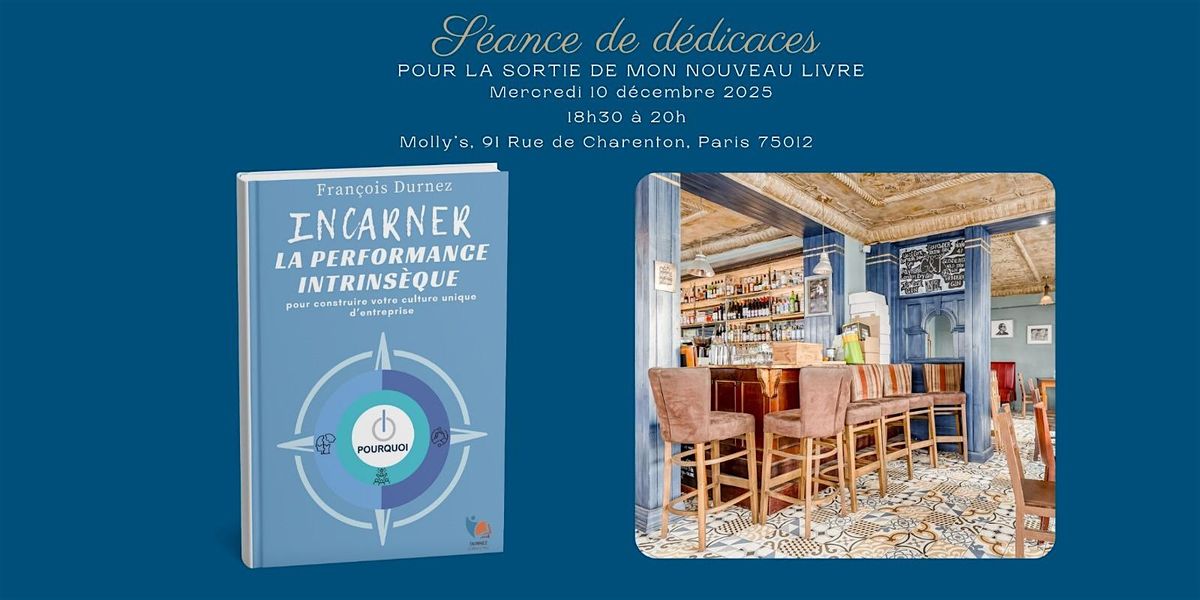 Présentation du livre : Incarner la performance intrinsèque, 10 December | Event in Paris | AllEvents