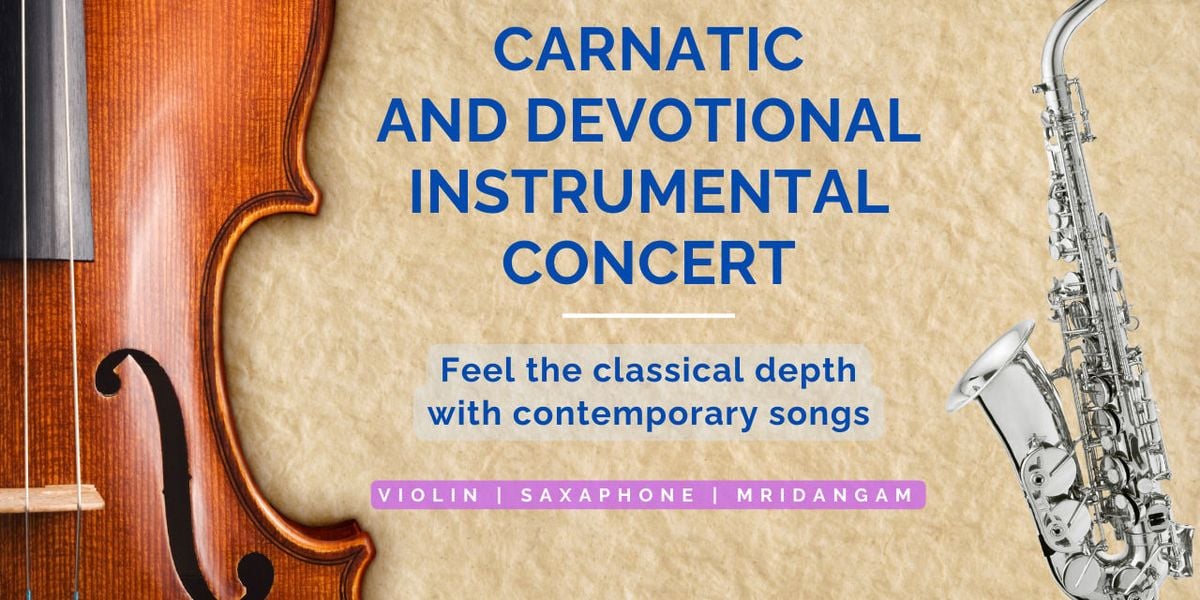 Carnatic and Devotional Instrumental Concert, 26 October | Event in Bangalore | AllEvents