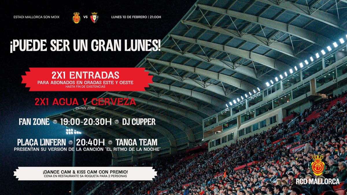 CA Osasuna vs RCD Mallorca at El Sadar Stadium, 8 March | Event in Pamplona | AllEvents