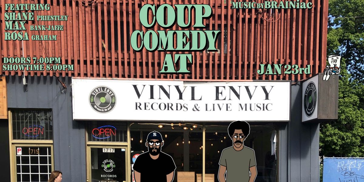 Coup Comedy Takes Over Vinyl Envy, 23 January | Event in Victoria | AllEvents
