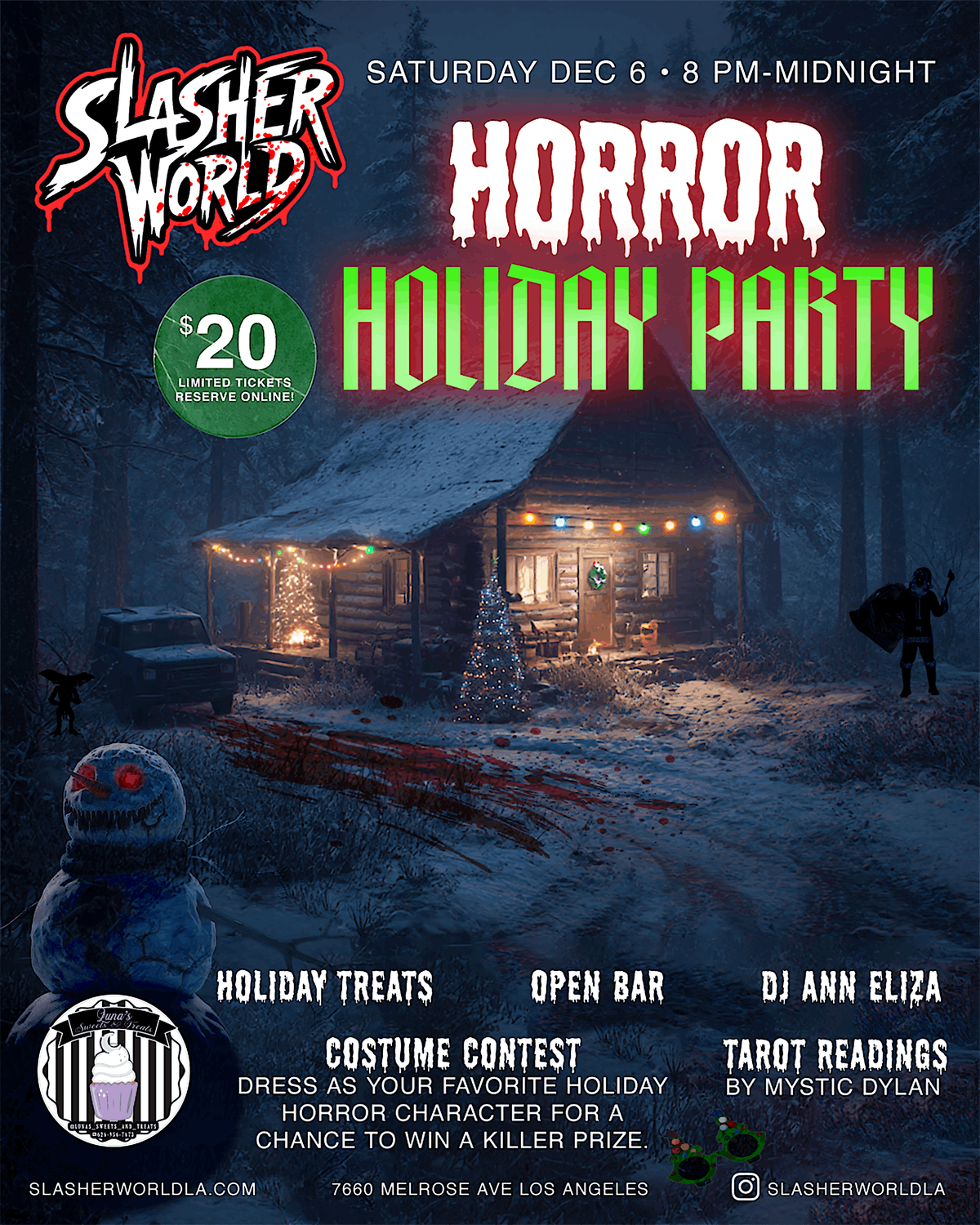 Horror Holiday Party, 6 December | Event in Los Angeles | AllEvents