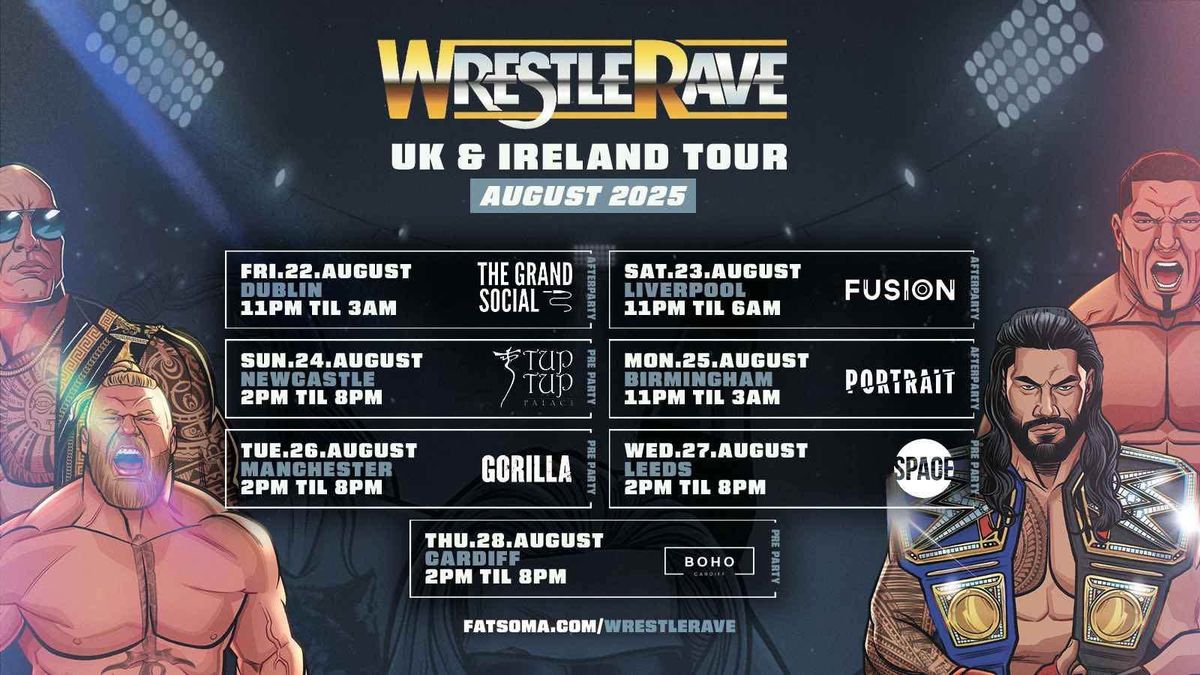 WrestleRave Manchester: THE WWE LIVE PRE- PARTY! 🏴󠁧󠁢󠁥󠁮󠁧󠁿, 26 August | Event in Manchester