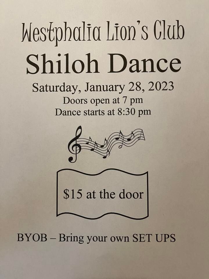 Shiloh Dance, Westphalia Lions Club, January 28 2023 AllEvents.in