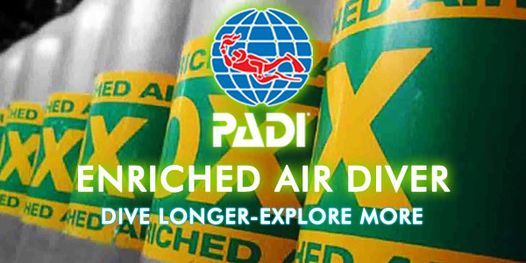 PADI Enriched Air Diver Dorset Diving Services PADI Enriched Air Diver Dorset Diving Services