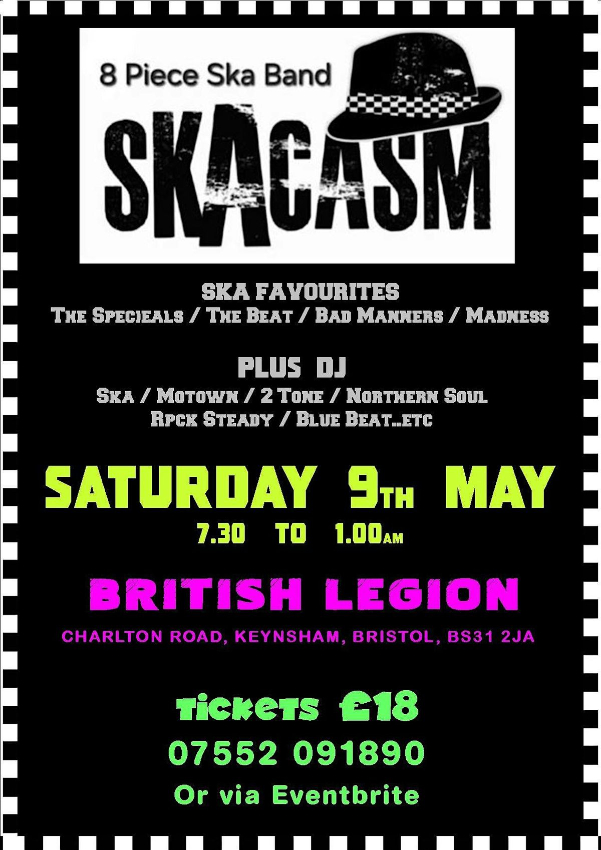 ska night and dj  skacasm 8 piece ska band plus dj, 9 May | Event in Keynsham | AllEvents