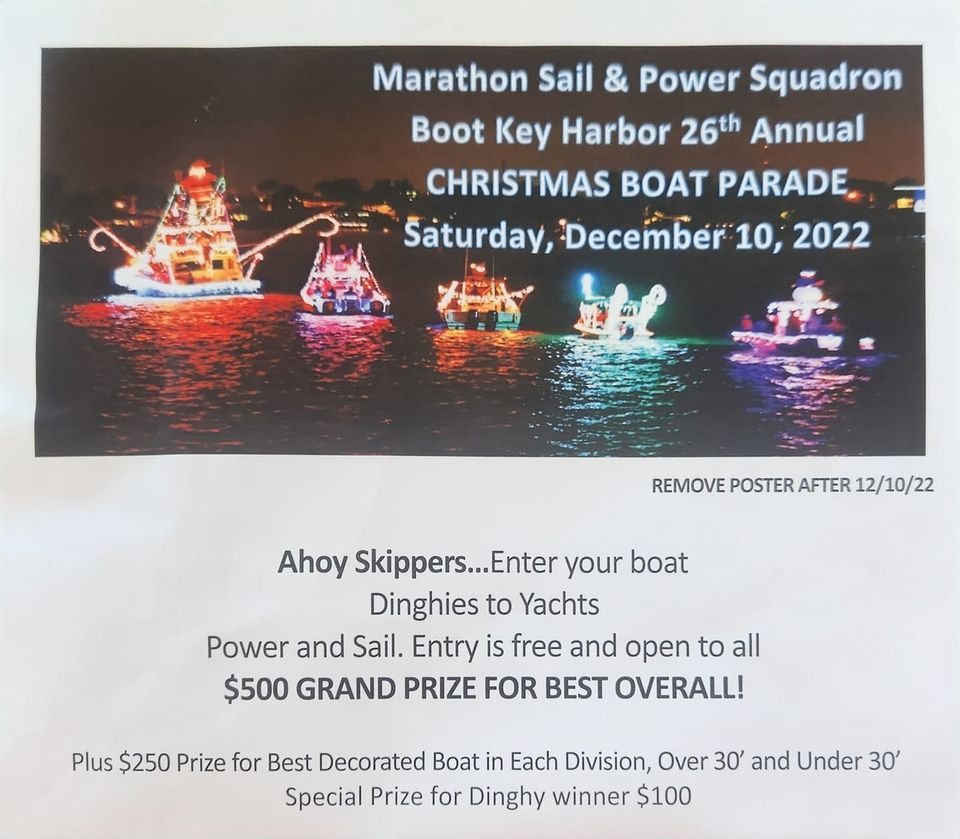 Boot Key Harbor 26th Annual Lighted Boat Parade, Boot Key Harbor