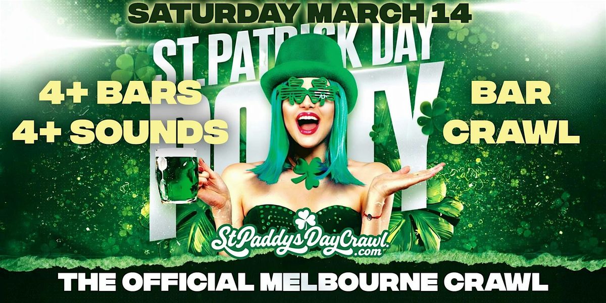 Melbourne St. Patrick's Day 2026 Bar Crawl | Saturday, March 14th
