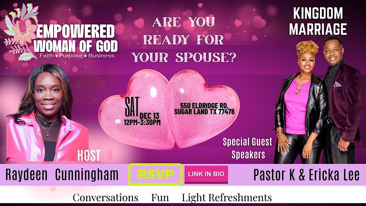 Are you ready for your spouse?, 26 December | Event in Sugar Land | AllEvents
