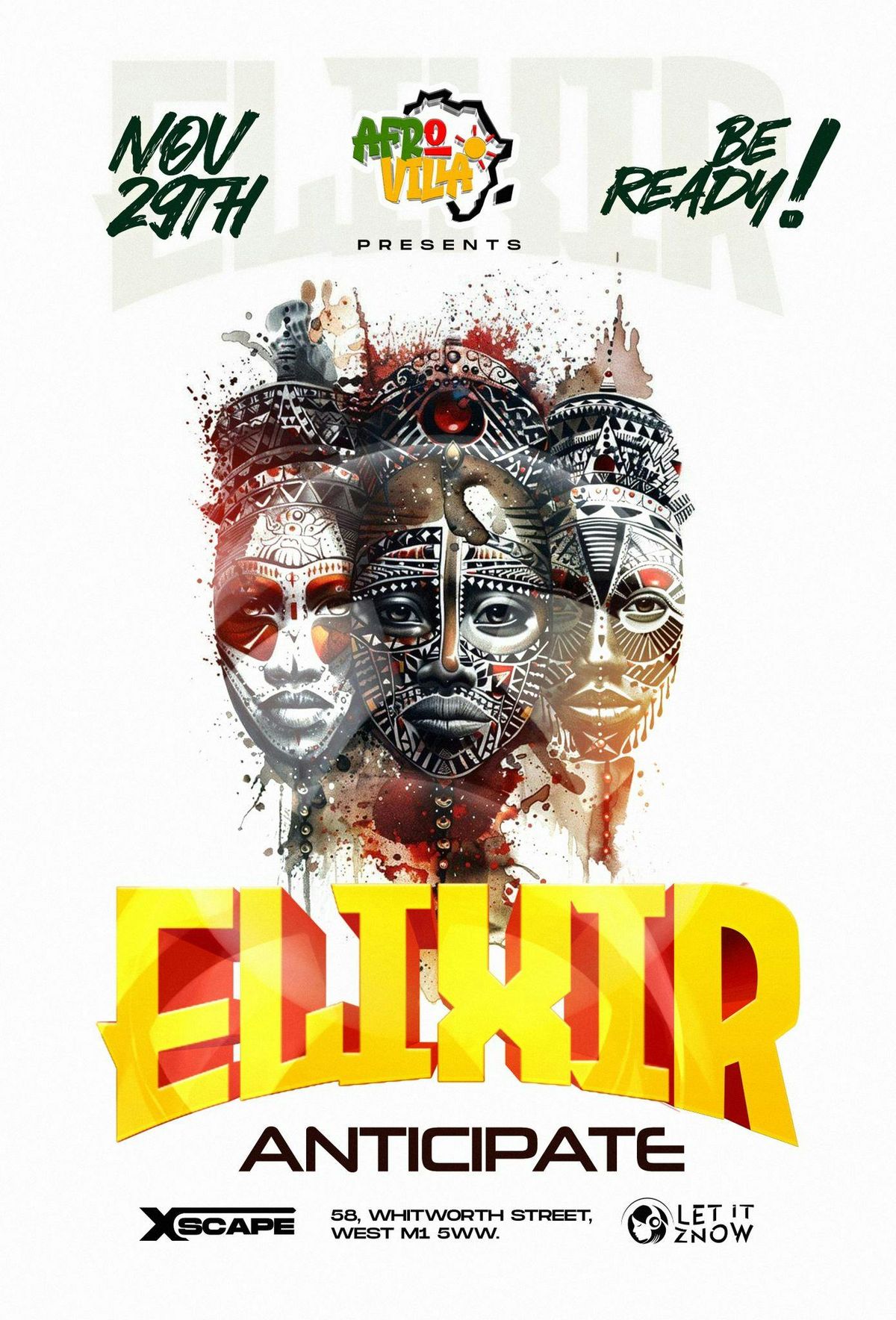 AFROVILLA ELIXIR NIGHT - Afrobeats/HipHop/DanceHall/Amapiano, 29 November | Event in Manchester | AllEvents