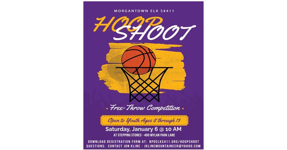 HOOP SHOOT Free Throw Contest, Stepping Stones, January 6