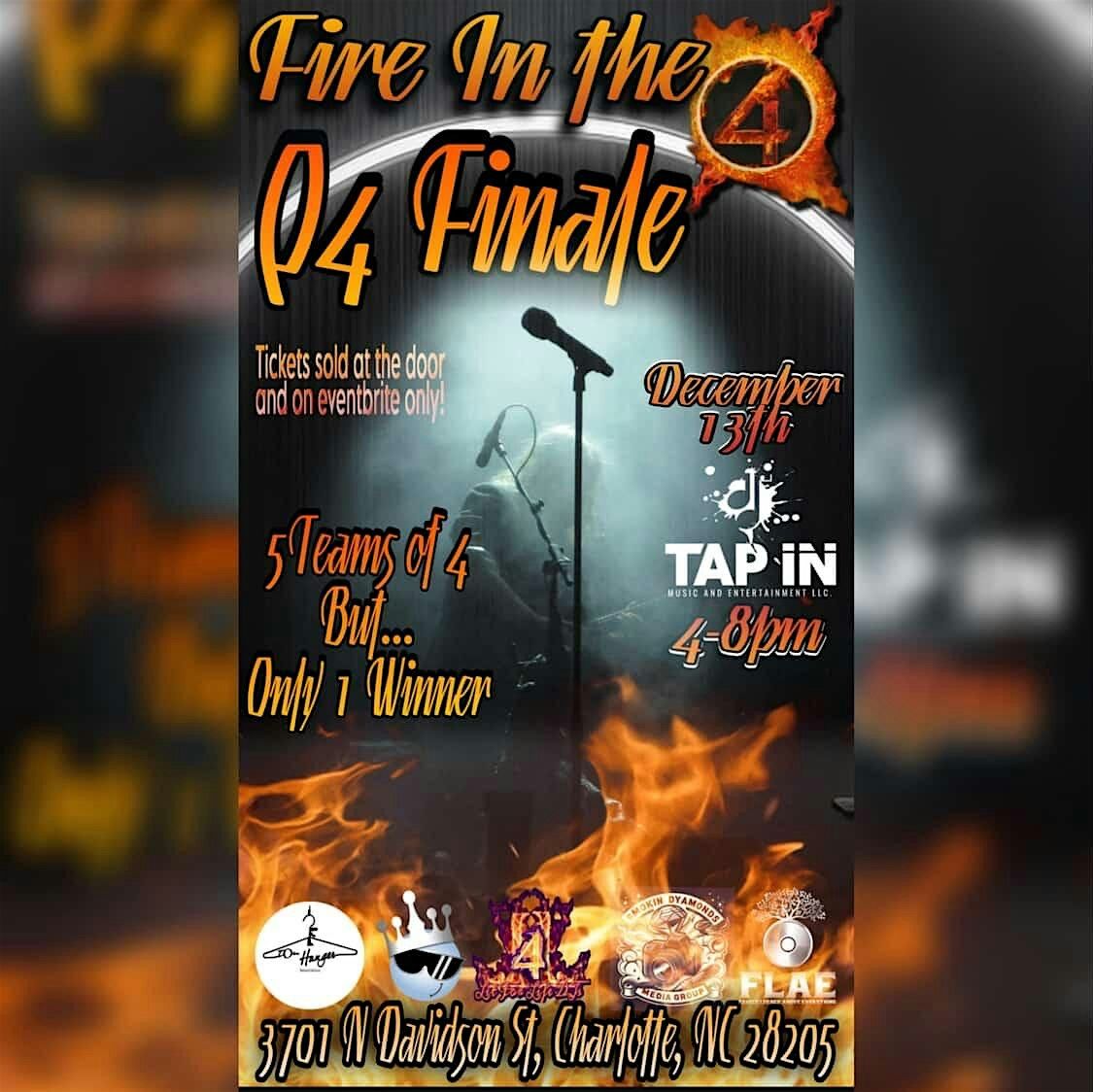 Fire in the 4 Quarter 4 Finale, 13 December | Event in Charlotte | AllEvents