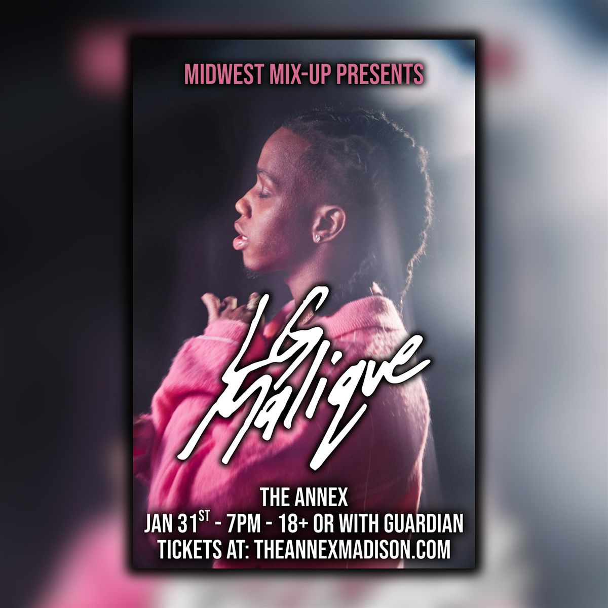 LG Malique, 31 January | Event in Madison | AllEvents